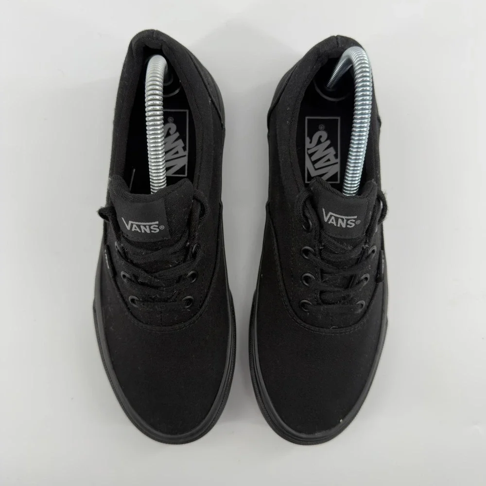 Vans Atwood Low Triple Black Canvas Skate Shoes Womens 9 Low Top Sneaker